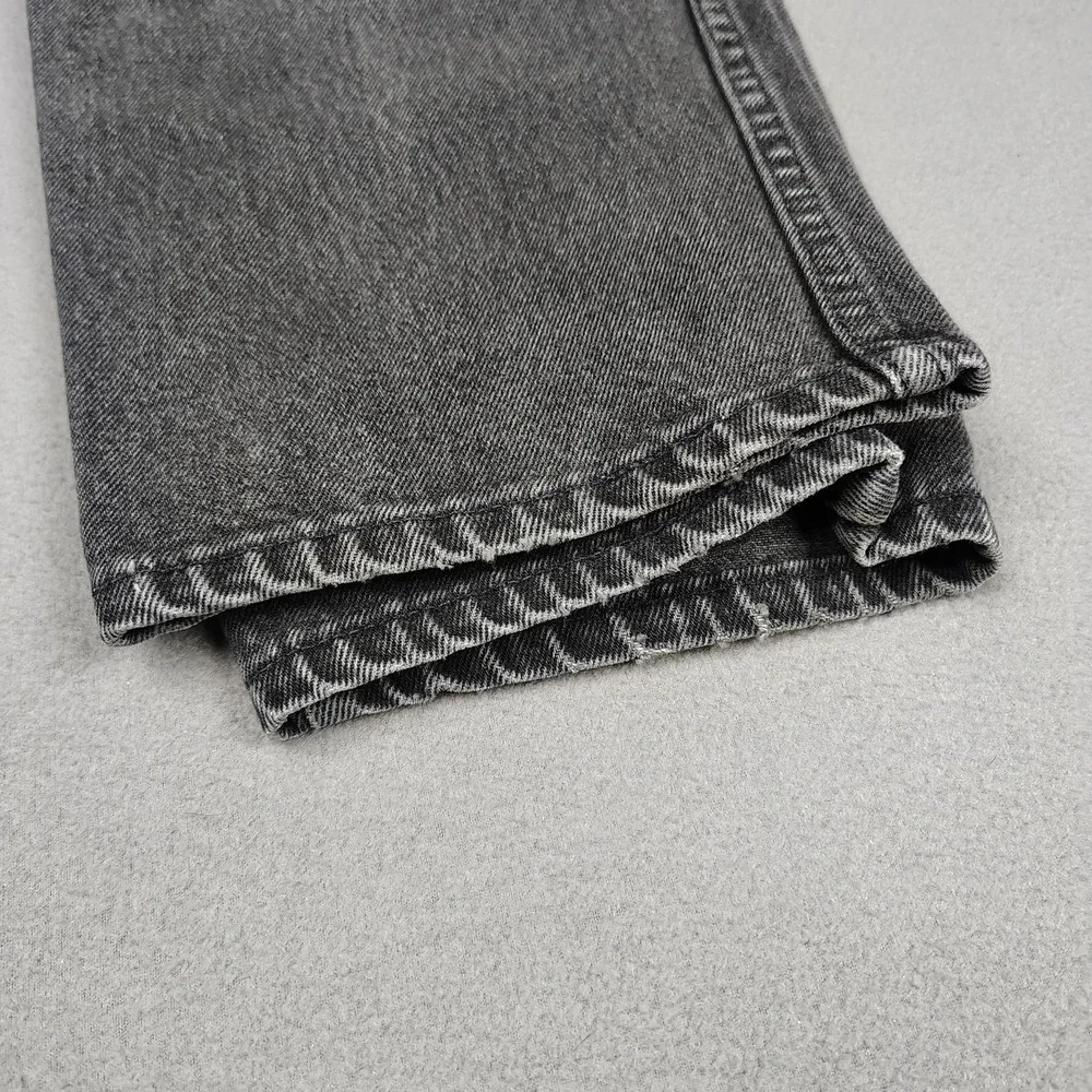 Vintage Levis Orange Tab 550 Jeans Men 36x31 Black USA Made 90s Taper Leg Grunge